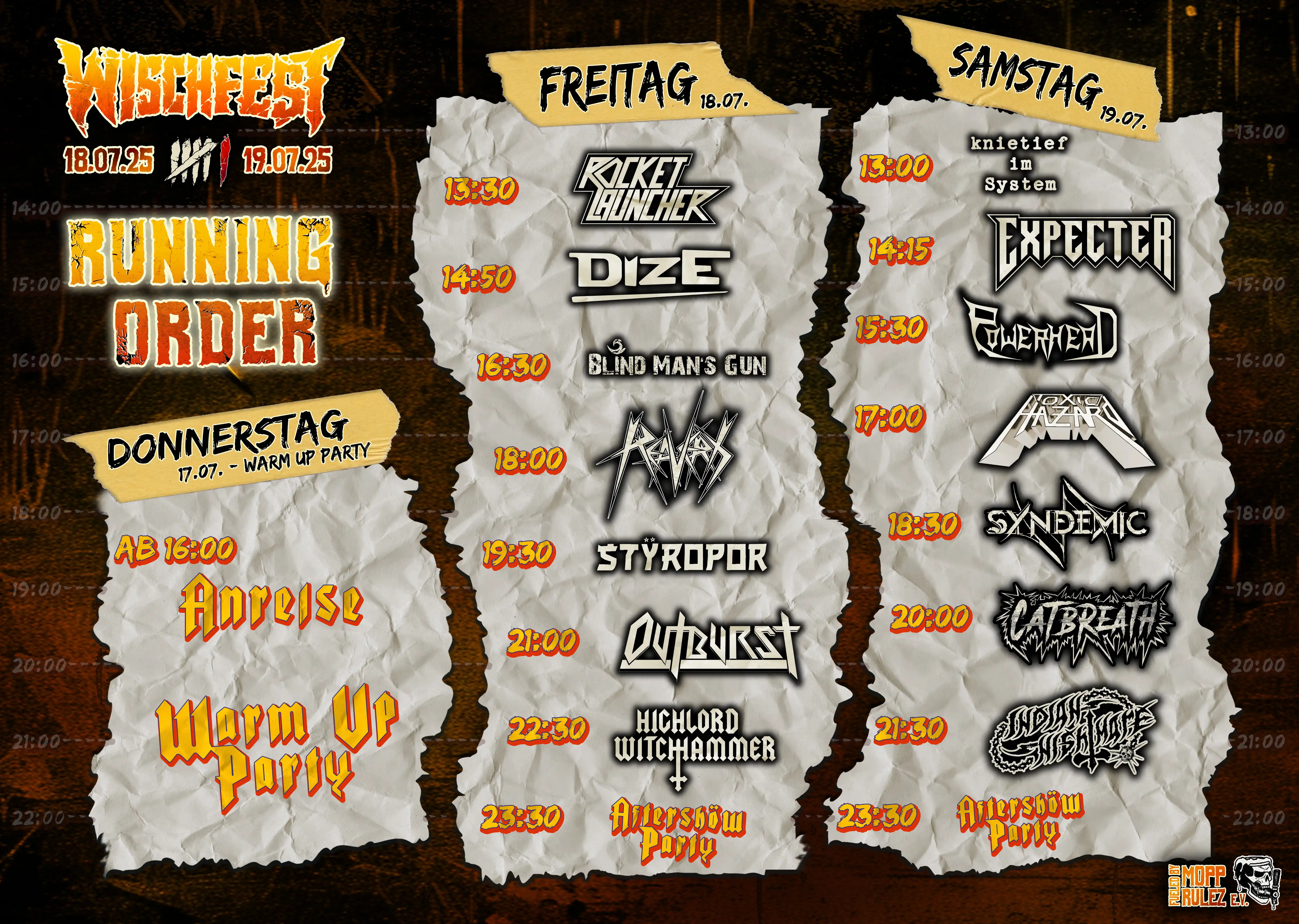 Running Order 2025